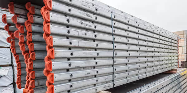 Scaffolding steel ladder