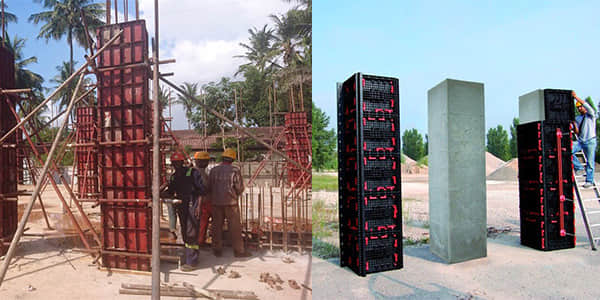 square concrete column forms