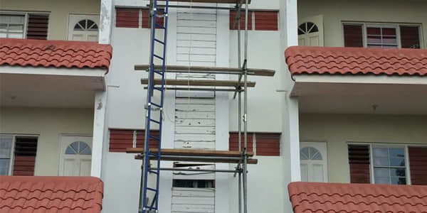 vertical wall access ladder