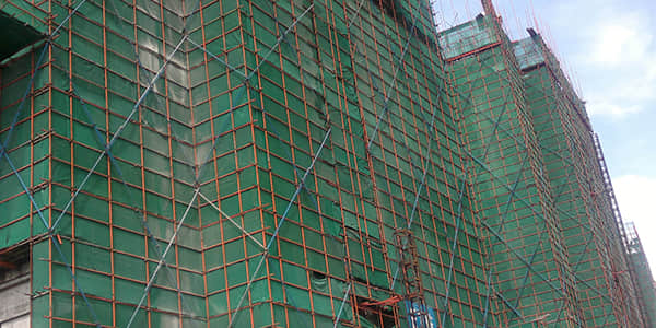green scaffold netting