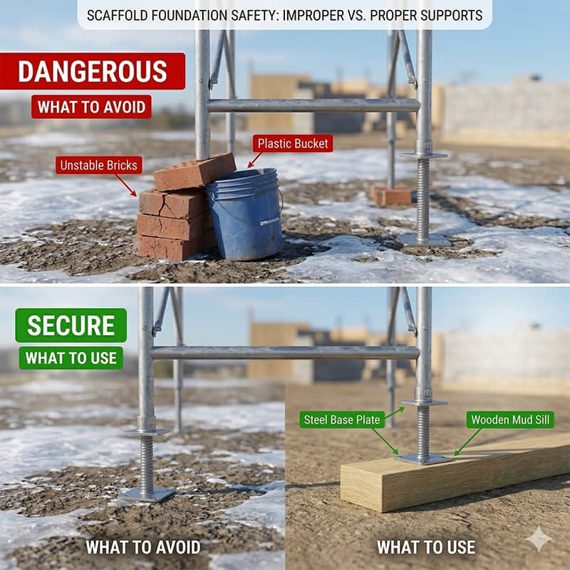 The Foundation of Safety: What Should Not Be Used To Support A Scaffold