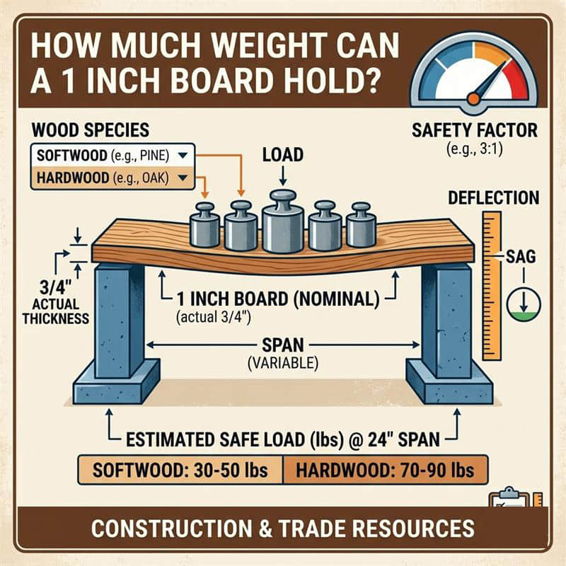 How Much Weight Can a 1 Inch Board Hold? A Comprehensive Guide to Load Capacity